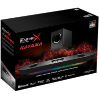 Creative Sound BlasterX Katana Multi-Channel Gaming Soundbar - Bluetooth, AUX-in, USB FlashDrive, Headset-out, Mic-in