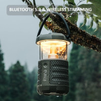 MIFA WildCamping Bluetooth reproduktor, LED lampa, stanová lampa, Bluetooth 5.3 kompatibilní, 20 W/DSP zpracování, IP67