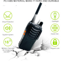 Radtel RT88 PMR 446Mhz Talkie Walkie dobíjecí 16 kanálů Radiokomunikace Walky Walky Professionnelle avec Écouteur de Charge