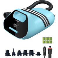 TOPUMP 7800mAh Nabíjecí SUP vzduchové čerpadlo TPS300, 20 PSI Elektrické Čerpadlo na Paddle Board s AC/DC Baterií