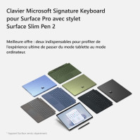 Klávesnice Microsoft Surface Signature Forest Green + pero Surface Slim Pen 2 kompatibilní se Surface Pro 8, Pro 9 a Pro X