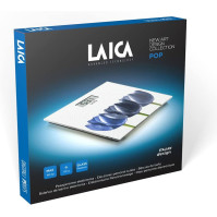 LAICA PS1075 Elektronická osobní váha, modré květy/bílé pozadí