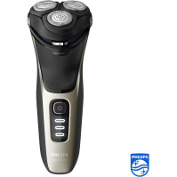 Philips Shaver série 3000 - elektrický mokrý a suchý holicí strojek pro muže s výklopným zastřihovačem a cestovní taškou