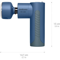 Medisana MG 600 Masážní pistole, Elektrické masážní zařízení, Relaxace a uvolnění svalů, Funkce tepla a chladu