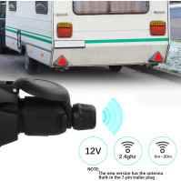 Qiping Bezdrátová Zadní Světla pro Přívěsy - Magnetická 12V tažná deska LED zadní lampy pro auto, náklaďák, karavan