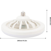 Stropní ventilátory Haofy s dálkovým ovládáním, 36W stropní ventilátor 9,8" malá tichá LED lampa ventilátoru E27 pro ložnice