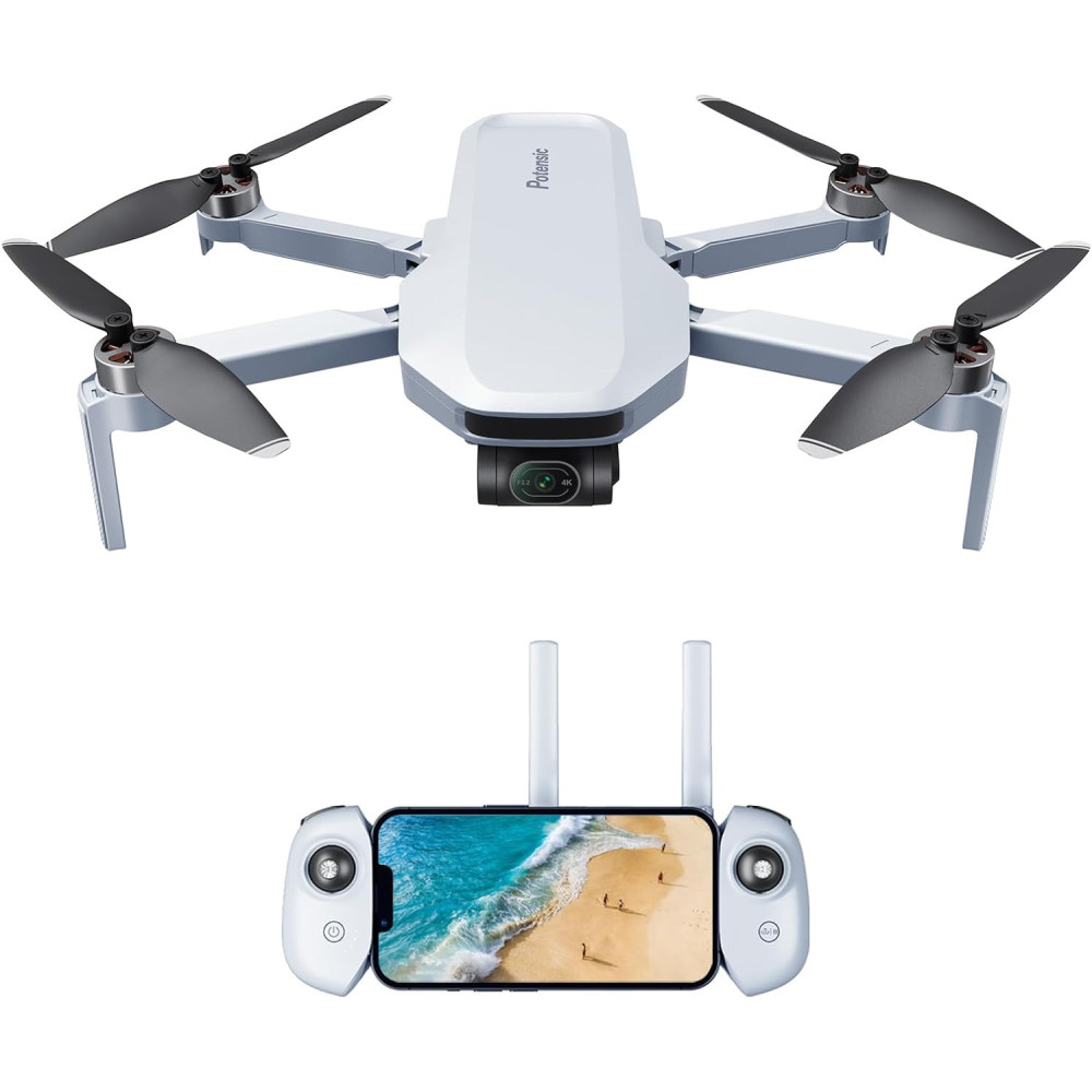 Potensic Atom 4K GPS dron, 3-osový gimbal, 6KM přenos méně než 249g, 32 minut letový čas, vizuální sledování, rychlé snímky