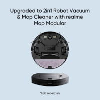 realme TechLife Robotický vysavač s vysokým sacím výkonem, laserovou navigací, 4 úrovně čištění, kompatibilní s Alexou