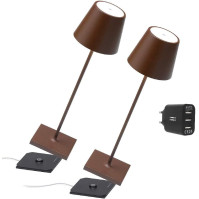 [Exkluzivně na Amazonu] Zafferano Poldina Pro Kit 2x přenosná lampa, Aiino duální USB nabíječka pro současné nabíjení lampy