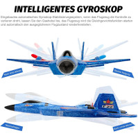 F-22 RC letadlo, 2,4Ghz dálkově ovládané letadlo Raptor Fighter modelové letadlo s 6-osým gyroskopickým systémem