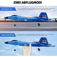 F-22 RC letadlo, 2,4Ghz dálkově ovládané letadlo Raptor Fighter modelové letadlo s 6-osým gyroskopickým systémem