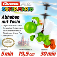 Carrera RC Super Mario™ - Flying Yoshi I elektrický vrtulník na dálkové ovládání od 8 let I včetně dálkového ovládání a baterií