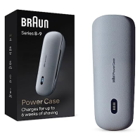 Braun PowerCase, nabíjecí pouzdro pro elektrické holicí strojky, kompatibilní s elektrickými holicími strojky Braun Series 9 a 8