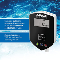 ARKA myAQUA® Inline TDS metr | Trvale měří hodnotu TDS ve vodě | 1/4 palcové přípojky | Kompaktní a přesný | Ideální pro systémy