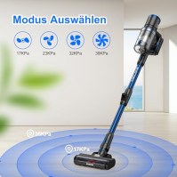 Akumulátorový vysavač Vistefly V12 Flex Cordless 32KPa, 180° skládací akumulátorový vysavač s barevnou obrazovkou Touschscreen, 