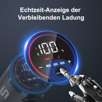 Akumulátorový vysavač Vistefly V12 Flex Cordless 32KPa, 180° skládací akumulátorový vysavač s barevnou obrazovkou Touschscreen, 