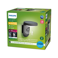 PHILIPS Tyla Ultra Efficient Solar Wall Light [1 x 9W Warm White] Anthracite Grey pro venkovní osvětlení, zahradu, příjezdovou c