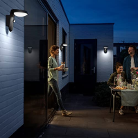 PHILIPS Tyla Ultra Efficient Solar Wall Light [1 x 9W Warm White] Anthracite Grey pro venkovní osvětlení, zahradu, příjezdovou c