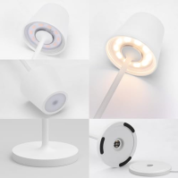 K-Bright 2 ks mini led stolní lampy | vnitřní a venkovní malá dobíjecí stolní lampa | teplá barva světla | vodotěsnost IP54 | do