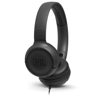 JBL Tune 500 - Drátová supra-aurální sluchátka s jednotlačítkovým dálkovým ovládáním, mikrofon součástí balení, hlasový asistent