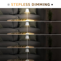 NiceBuy LED stolní lampa bezdrátová stmívatelná dotyková bezdrátová stolní lampa dobíjecí USB stolní lampa venkovní IP54 vodotěs