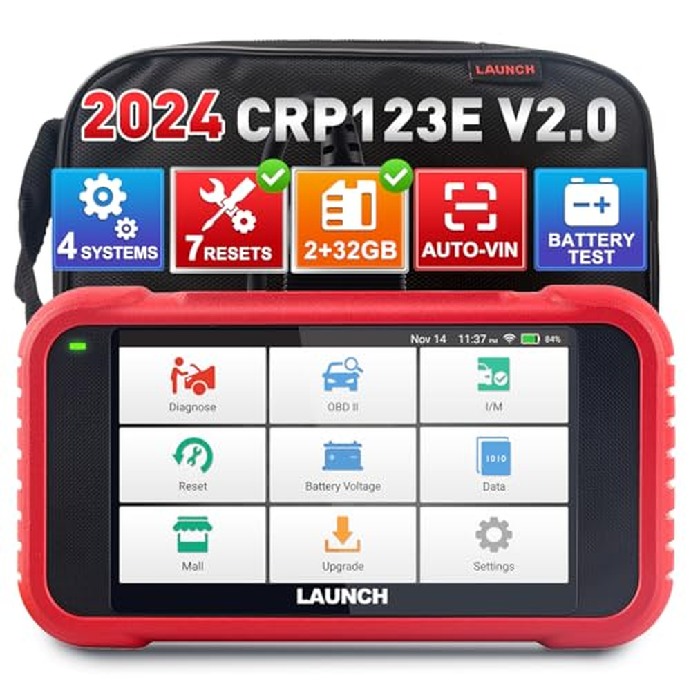 2024 LAUNCH CRP123E V2.0 OBD2 čtečka kódů pro 4 systémy motoru ABS SRS převodovky, diagnostický nástroj pro automobily s funkcí 