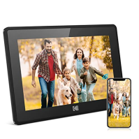 KODAK Digital Photo Frame WiFi 10" HD IPS dotykový displej Smart elektronický fotorámeček Cloud s aplikací, 16GB paměť, podpora 