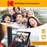 KODAK Digital Photo Frame WiFi 10" HD IPS dotykový displej Smart elektronický fotorámeček Cloud s aplikací, 16GB paměť, podpora 