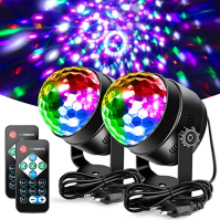 Litake Disco Ball Disco Lights, 2020 Nejnovější 6 barevných LED diod DJ světla Party Lights 6 W 7 barevných vzorů Stage Lights H