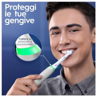 Nabíjecí elektrický zubní kartáček Oral-B iO 6N, tlakový senzor, interaktivní displej, umělá inteligence, 2 kartáčkové hlavice, 