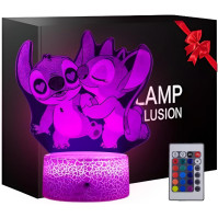 Nocles STITCH Lamp Lilo And Stitch Gifts Lilo And Stitch Gifts Girl Child Child 3d Lamp Stitch Girl Child Night Light Dětské noč