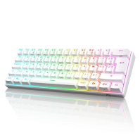 RK ROYAL KLUDGE RK61 Bezdrátová klávesnice AZERTY Francouzská klávesnice AZERTY 60% Mechanická herní klávesnice RGB podsvícená p