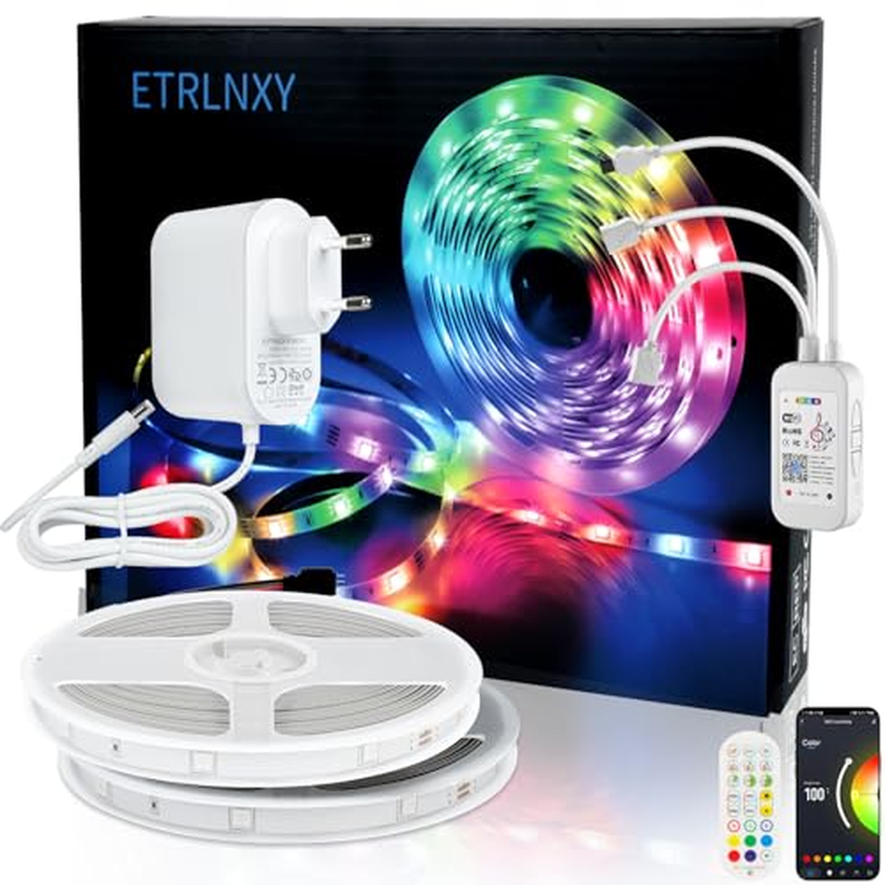 Alexa LED Strip 30m,Wifi LED Strip RGB LED Stripes LED Fairy Lights Synchronizace hudby,Tuya App Works with Google Assistant, LE