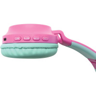 Lexibook HPBTKTBB Mattel Barbie-2-v-1 bezdrátová nabíjecí sluchátka, stereo zvuk, Bluetooth a kabelová připojení, sklada