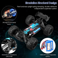 Aomdom 1:16 Profesionální dálkově ovládané auto RC Truck 4x4 Monster Truck na dálkové ovládání 2 baterie 2,4Ghz Rc Drift Car Dál