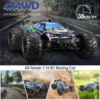 Aomdom 1:16 Profesionální dálkově ovládané auto RC Truck 4x4 Monster Truck na dálkové ovládání 2 baterie 2,4Ghz Rc Drift Car Dál