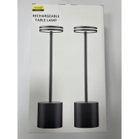 bravzurg 2 ks LED stolní lampy bezdrátové, 5000mAh moderní stolní lampa dobíjecí, stmívatelná, hliníková, 3 barevné teploty, dob