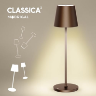 Stilosa Classica 3 - Stmívatelná LED dobíjecí stolní lampa IP54 pro vnitřní i venkovní použití - Dobíjecí - Teplá barva světla -