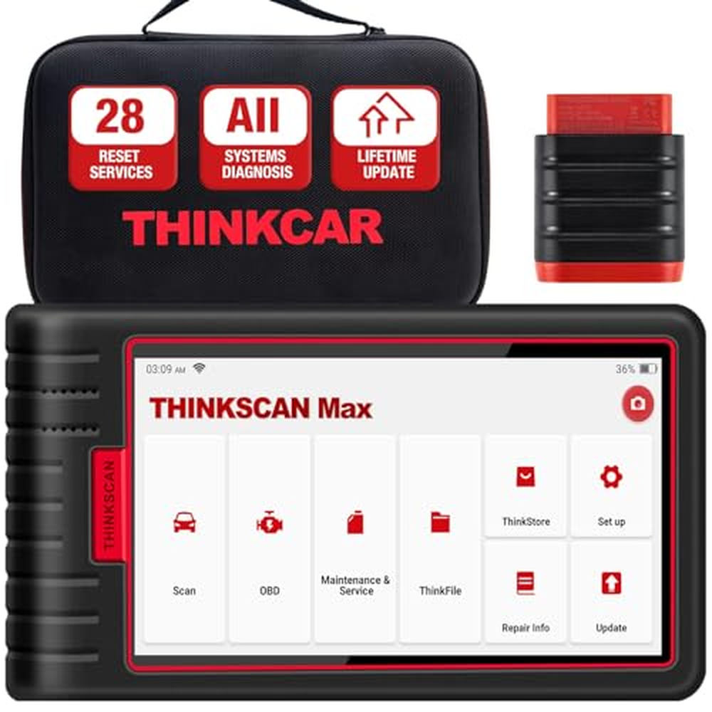 thinkcar ThinkScan Max OBD2 Diagnostický nástroj OBD2 Scanner pro kompletní diagnostiku systému Bluetooth adaptér Diagnostická č