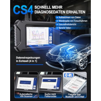 mucar Car Diagnostic Device, CS4 OBD2 Diagnostické zařízení, 2022 VCDS Diagnostické zařízení s 5 servisními funkcemi a 4 systémo