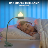 2 v 1 čtecí lampa Clamp Lamp, 4000K 3 úrovně nastavitelná lampa Clamp Lamp chránící oči čtecí lampa, 360° flexibilní krk husí čt