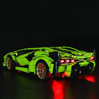 BRIKSMAX Sada LED osvětlení s multifunkčním hlasovým ovládáním pro LEGO Technic Lamborghini Sián FKP, kompatibilní se stavebnicí