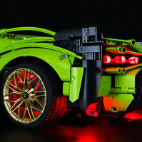 BRIKSMAX Sada LED osvětlení s multifunkčním hlasovým ovládáním pro LEGO Technic Lamborghini Sián FKP, kompatibilní se stavebnicí