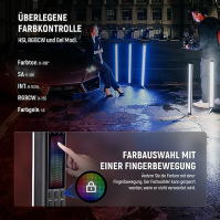 NEEWER TL60 RGB Video Light Stick, plně barevné RGBWW fotografické video světlo Handheld Light Stick podporuje ovládání APP/2.4G