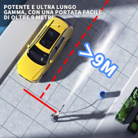 Tlaková myčka na baterie, 21V přenosná elektrická tlaková myčka, 45 barů/653 PSI, s 5metrovou hadicí a 1* 3000mAh baterií, použí