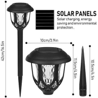 Molbory solární světla zahrada, 10ks solární zahradní světlo, solární lampy pro venkovní zahradu solární světlo dekorace světlo 