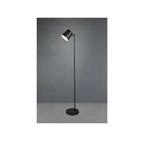 Reality Leuchten LED stojací lampa Blake R42111132, kovově černá matná, včetně 4,5 W LED, provoz na baterie, USB připojení s fun