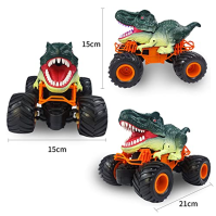 Dětské auto na dálkové ovládání Monster Dinosaur Truck Toy od 3 4 5 6 7 8+ let, 2,4 GHz RC Car Toy se světlem, zvukem, sprejem, 