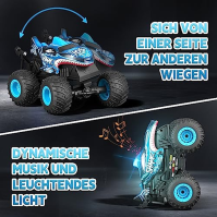 Sunrad Auto na dálkové ovládání, 1:20 RC Monster Truck s 360° otáčením ve svislé poloze, dobíjecí 2,4GHz terénní RC auta s LED s