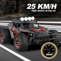 Auto na dálkové ovládání 1:16 měřítko terénní 20KM/H dálkové ovládání Monster Truck 2,4Ghz terénní RC auto s 2 dobíjecími bateri